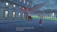 Griselle in Pokemon Legends Z-A is sending Talonflame (Image via Sportskeeda Gaming || TPC)